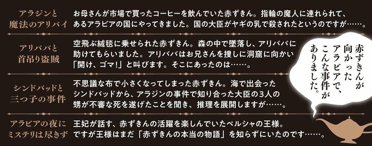 赤ずきん、アラビアンナイトで死体と出会う。